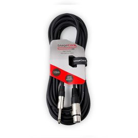 Stagecore CORE300LU10-BK Female XLR - 6.3mm Jack 10M Black
