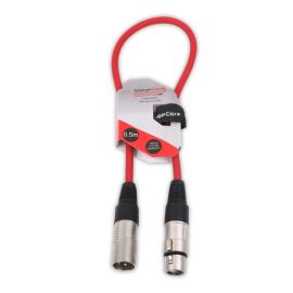 Stagecore CORE350LU05-RD Male XLR - Female XLR 0.5M Red