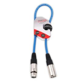 Stagecore CORE350LU05-BL Male XLR - Female XLR 0.5M Blue