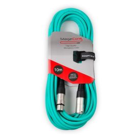 Stagecore CORE350LU10-GR Male XLR - Female XLR 10M Green 