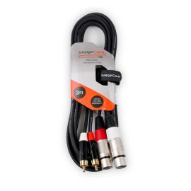 Stagecore iCORE380LU3 2 X Phono - 2 X Female XLR 3m