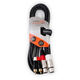 Stagecore iCORE380LU5 2 X Phono - 2 X Female XLR 5m