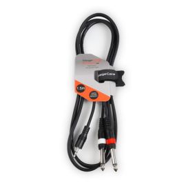 Stagecore AIROH170LU15 3.5mm Stereo Jack - 2 x 6.3mm Jack 1.5m