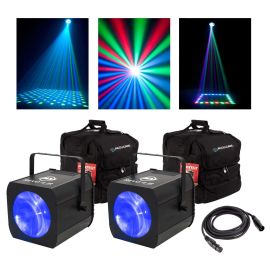 American DJ Revo 4 IR Moonflower effects With Bags Package