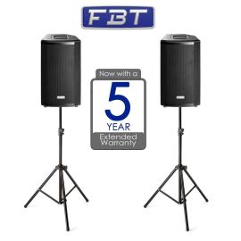 FBT Ventis 110A 1800W Active PA Package With Stands