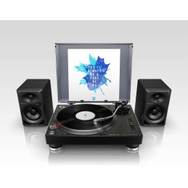 Pioneer PLX-500 Turntable (Black) & DM-40 Active Speakers