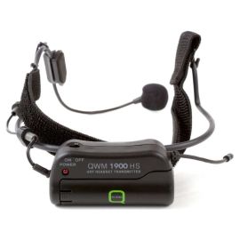 Q-Audio QWM-1900 HS UHF Single Channel Headset Wireless Mic System