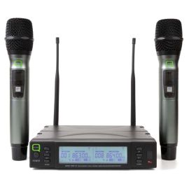 Q-Audio QWM-1960 V2 HH Dual Channel True Diversity UHF Wireless System