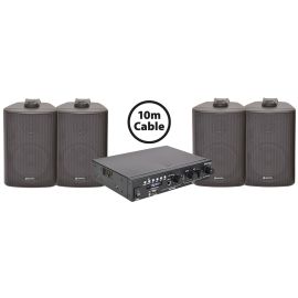 Adastra BC3 Background Music Package With A22 Amplifier Black