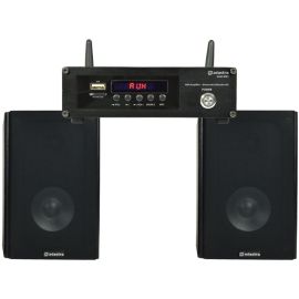 Adastra Bookshelf Speakers and WiFi Streaming Amplifier Package