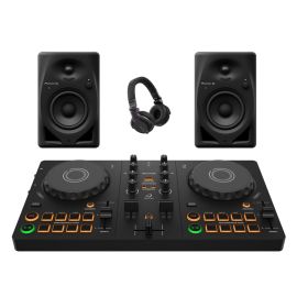 AlphaTheta DDJ-FLX2, DM-40D-BT + HDJ-CUE1 Bundle