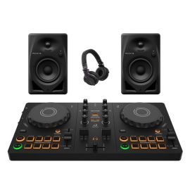 AlphaTheta DDJ-FLX2, DM-40D + HDJ-CUE1 Bundle
