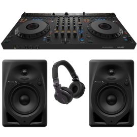 AlphaTheta DDJ-GRV6, DM-50D + HDJ-CUE1 Bundle