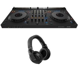 AlphaTheta DDJ-GRV6 + HDJ-X5 Black Bundle