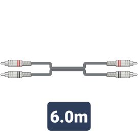 Citronic Classic Twin RCA to RCA Leads 6M