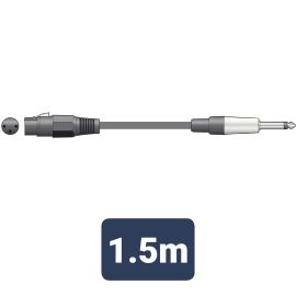 Citronic Classic XLRF to Jack Lead 1.5M Black