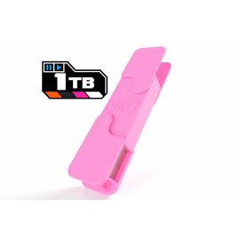 DJ TechTools Chroma USB Drive MK2 1TB Pop Pink with metal connector covers closed