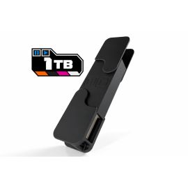 DJ TechTools Chroma USB Drive MK2 1TB Void Black with metal connector covers closed