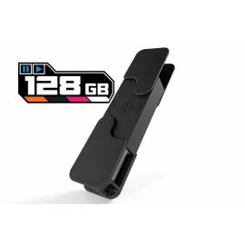 DJ TechTools Chroma USB Drive MK2 258GB Void Black with metal connector covers closed