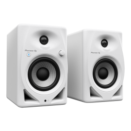 Pioneer DJ DM-40D-BT-W Desktop Active Bluetooth Monitor Speakers (White)