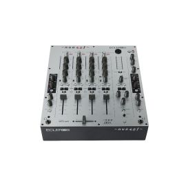 Ecler NUO 4.0F silver 4-channel analog DJ mixer front view