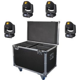 Equinox 4x Fusion 200 Zoom Spot with ABS Flight Case