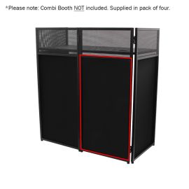 Equinox Combi Booth System Replacement Black Lycra Set