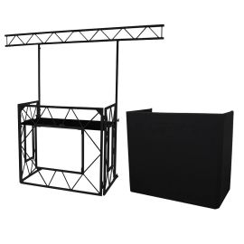 Equinox Complete Truss DJ Booth, Matt Black