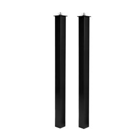 Equinox Event Booth 75cm Upright Poles (Pair) Black – Adjustable DJ Lighting Extensions