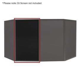Equinox Foldable DJ Screen Black Replacment Lycra Cloth (Single)