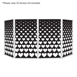 Equinox Foldable DJ Screen Heart Design Lycra (4 Pack)