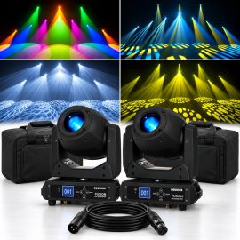 Equinox Fusion 200 Zoom Spot Moving Head Bundle
