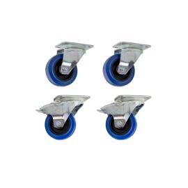 FBT KBW-1004S 4 Wheel Castor Set - 2 Braked - 2 Non Braked