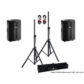 FBT ProMaxX 112A 1800W Active Speaker Package With Stands And Cables