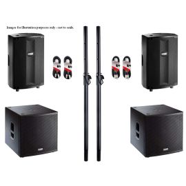 FBT ProMaxX 114A & Subline 15SA 3200W Active PA Package