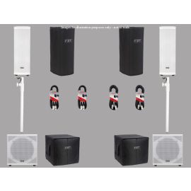 FBT VN 2500 Package 3200 watts RMS Active PA System (White)