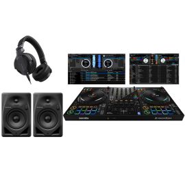Pioneer DJ DDJ-FLX10, DM-50D + HDJ-CUE1 Bundle
