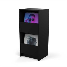 Glorious DJ Vinyl Vault 12" Vinyl Record Storage Cabinet 80 (Black)