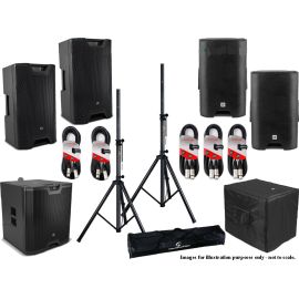 LD Systems ICOA 12A (Pair) 1x Sub 15A Stands, Covers Cables