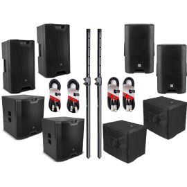 LD Systems ICOA 12A (Pair) Sub 15A (Pair) + Poles + Covers