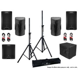 LD Systems ICOA 15A (Pair) 1x Sub 18 Stand Covers, Cables