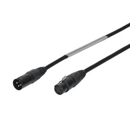 LEDJ 3-Pin Male XLR - 3-Pin Female XLR DMX Cable 2m