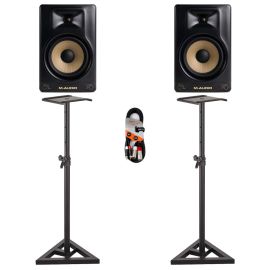 M-Audio Forty Eighty (Pair) with Floor Standing Monitor Stands + Cable