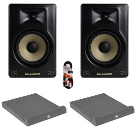 M-Audio Forty Eighty (Pair) with Isolation Pads & Cable Package