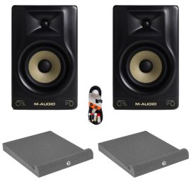 M-Audio Forty Sixty (Pair) with Isolation Pads & Cable Package