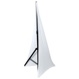 Novopro SSCRIM 2 White Triangular Double Sided Speaker Stand Cover