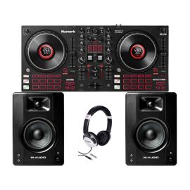 Numark Mixtrack Platinum FX + M-Audio BX4 Pair + HF125
