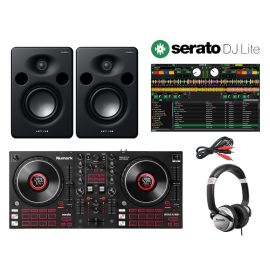 Numark Mixtrack Platinum FX & M1 Active MK3 DJ Package