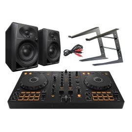 Pioneer DDJ-400 Controller, DM-40 Active Speakers, Laptop Stand & Headphones