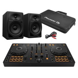 Pioneer DJ DDJ-FLX4 Controller, DM-50D Active Speakers & Bag